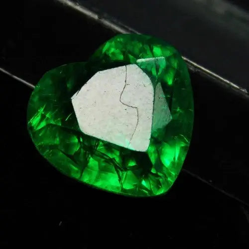 AAA+ Quality Heart Cut 10 Ct Natural Green Colombian Emerald Loose Gemstone ABC Jewelery